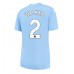 Günstige Manchester City Kyle Walker #2 Heim Fussballtrikot Damen 2023-24 Kurzarm